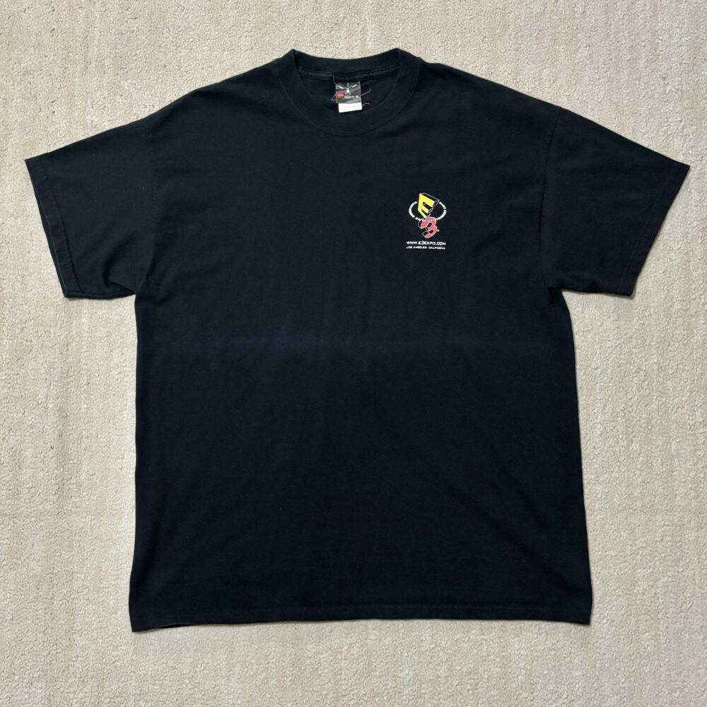 Vintage E3 Expo Los Angeles I Play Games Promo Shirt Size XL Black Hanes